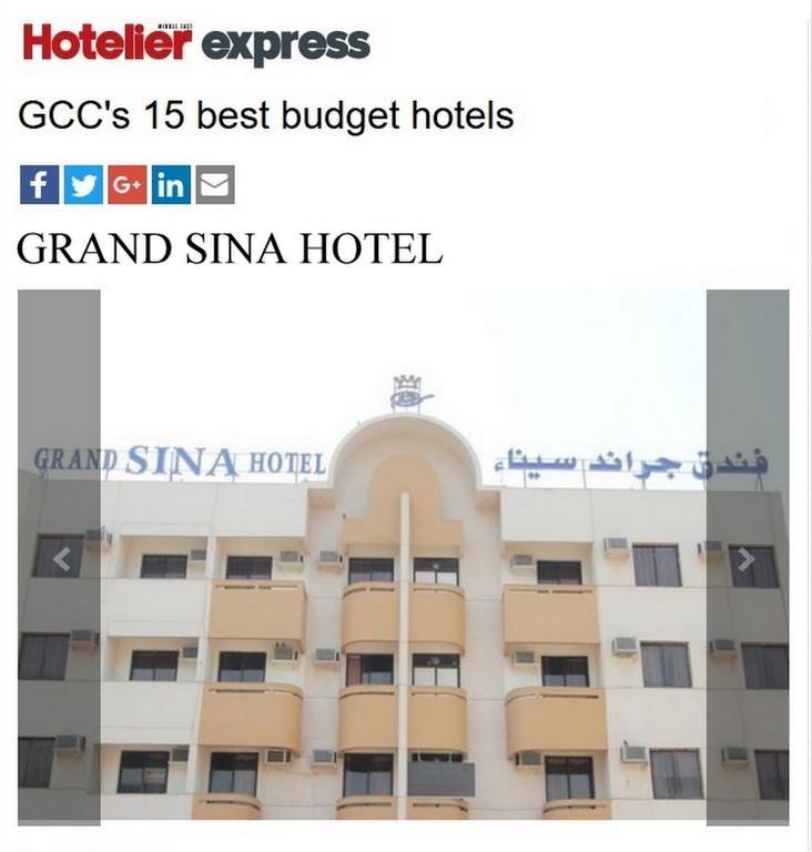 Grand Sina Hotel Dubái Exterior foto